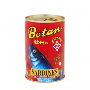 Botan Mackerel in Tomato Sauce Botan Sardine in Tomato Sauce